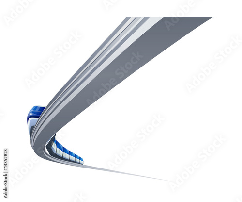 vector icon elevated railroad