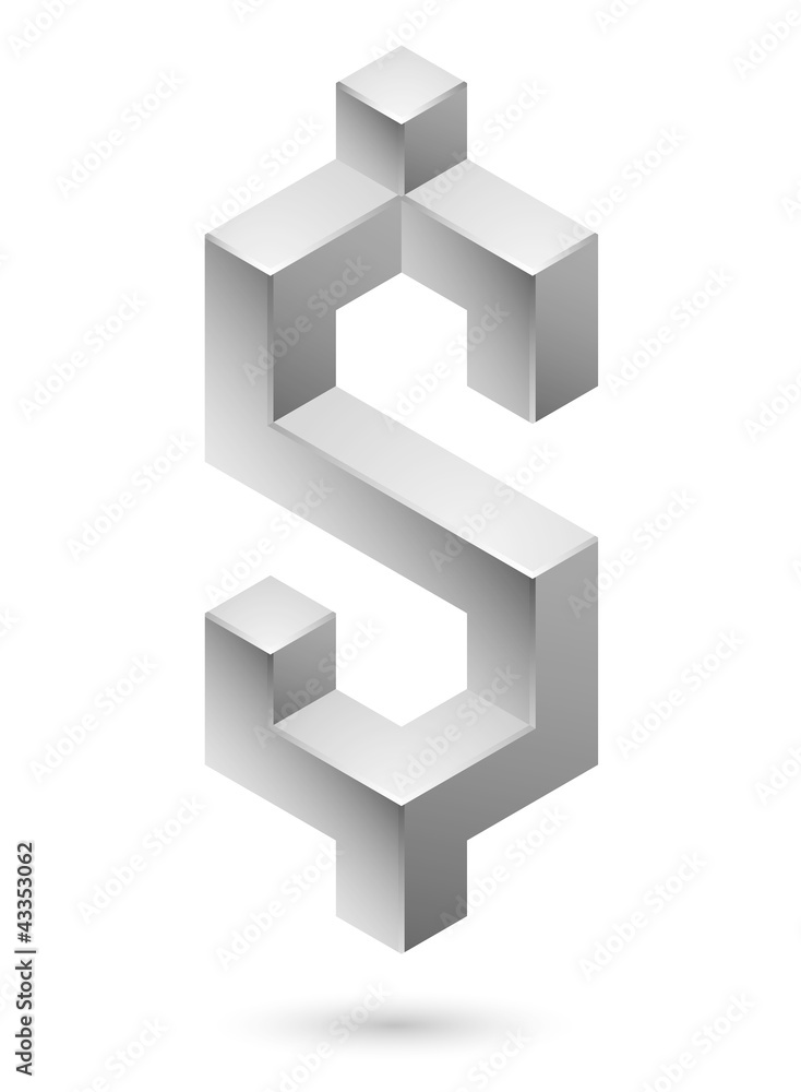 Fototapeta premium Silny symbol dolara