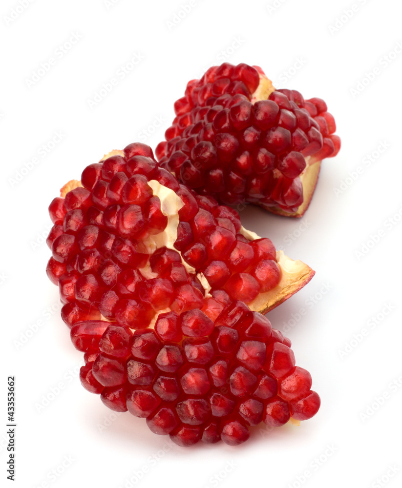 Ripe pomegranate piece Ripe pomegranate piece