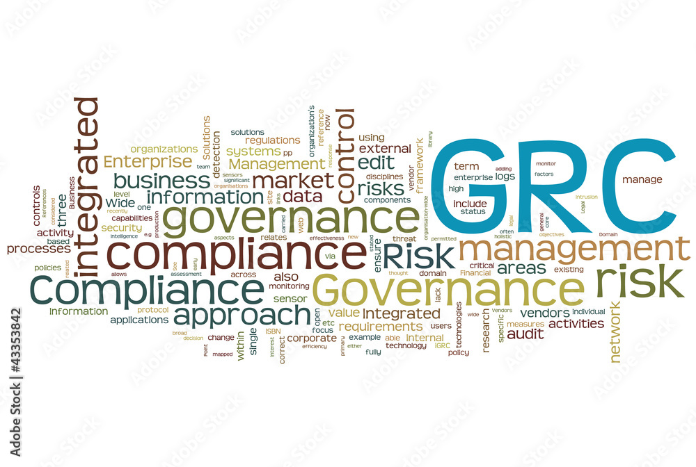 Fototapeta premium GRC - Governance risk management and compliance
