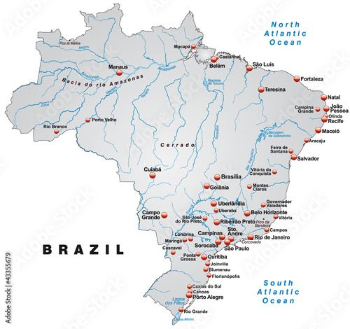 Inselkarte von Brasilien