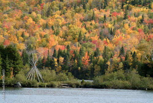FORET ET LAC  ETE INDIEN