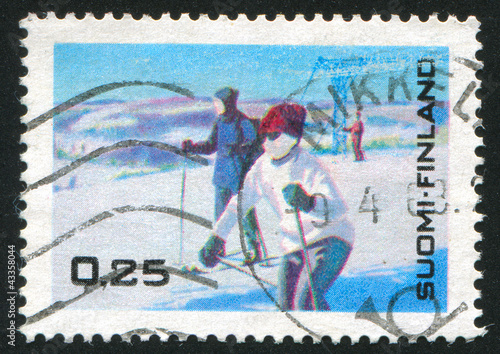 Skiing Tourists