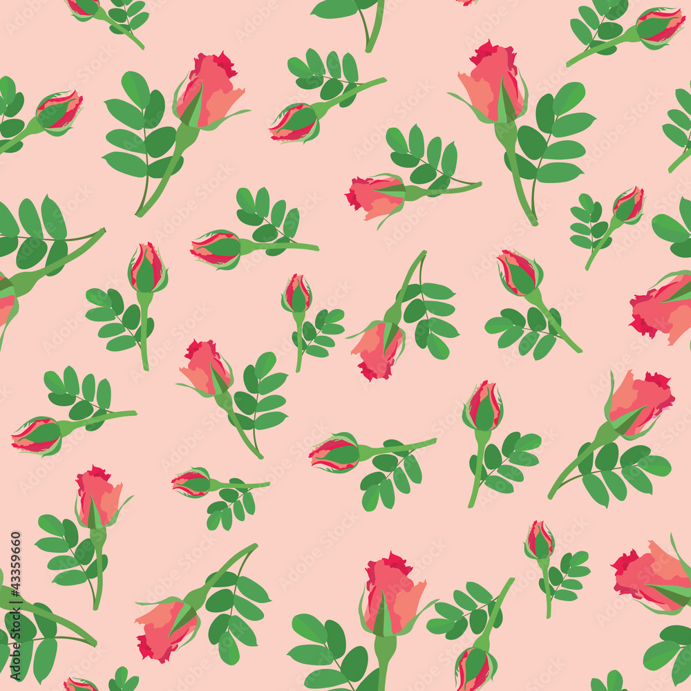 seamless pattern with flowes rose on lilac background seamless pattern with flowes rose on lilac background
