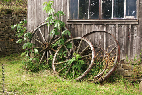 Old Carriage Wheels