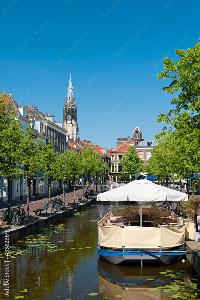 Fototapeta premium View on Delft channel