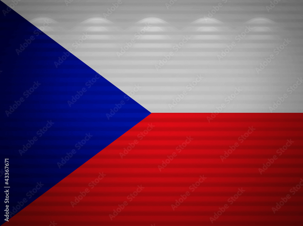 Czech flag wall, abstract background Czech flag wall, abstract background