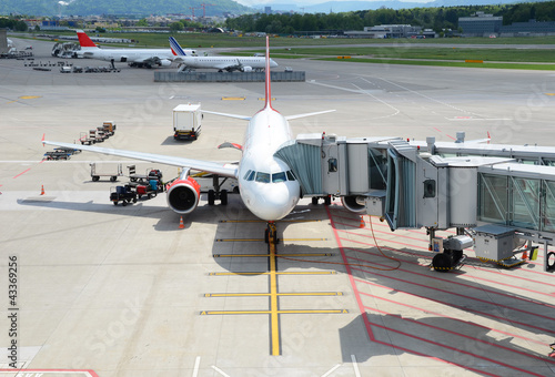 Aircraft ready for boarding