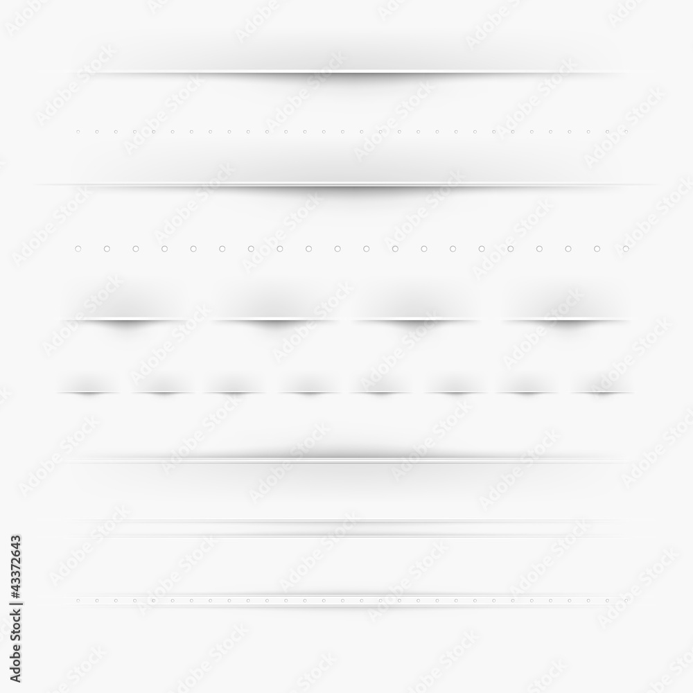 Fototapeta premium Set Of Dividers