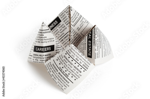 Newspaper Fortune Teller