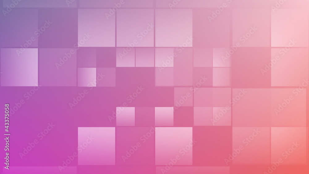 Pink square in motion Pink square in motion