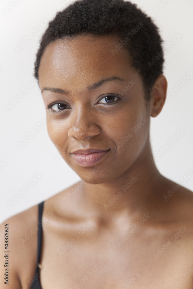 Smiling African American woman Smiling African American woman
