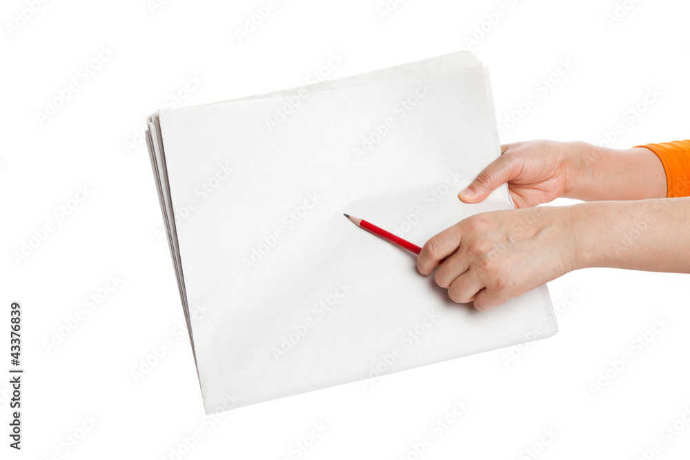 pencil pointing Blank Newspaper pencil pointing Blank Newspaper