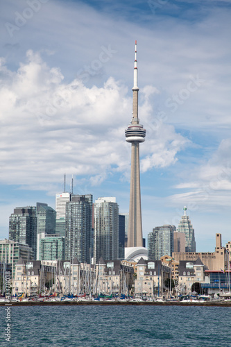 Canvas Print Toronto downtown, Canada, view from the lake