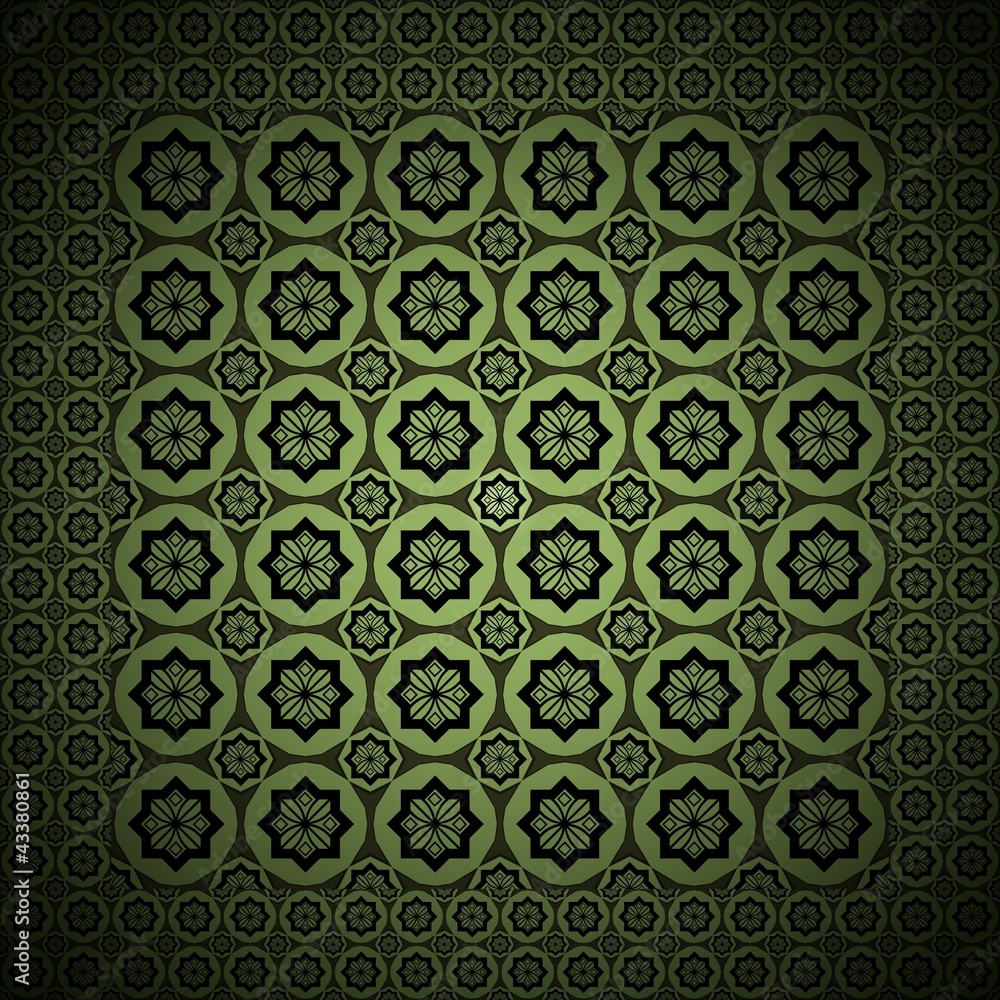 The Graphic Design Green Vintage Style