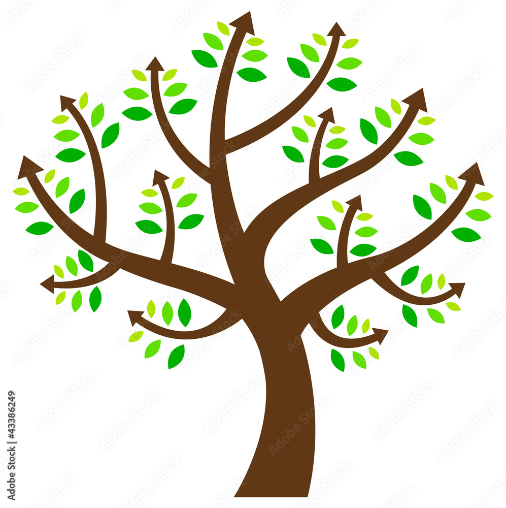 Fototapeta premium Tree with Arrows