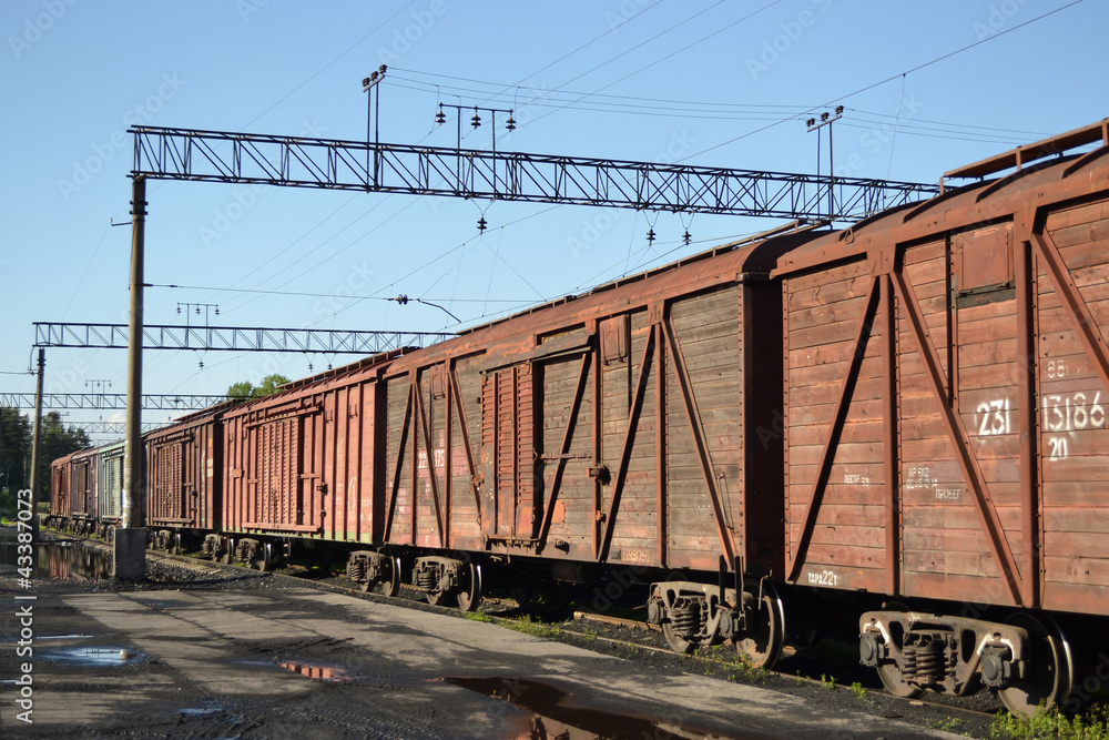 Fototapeta premium Cargo train