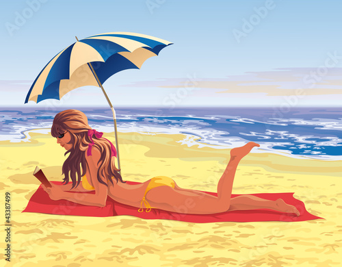 girl on the beach