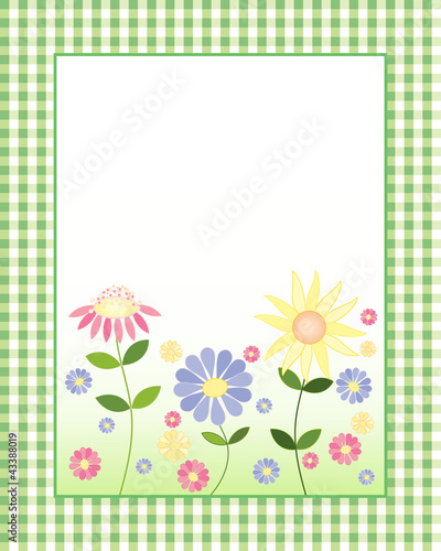 floral note card