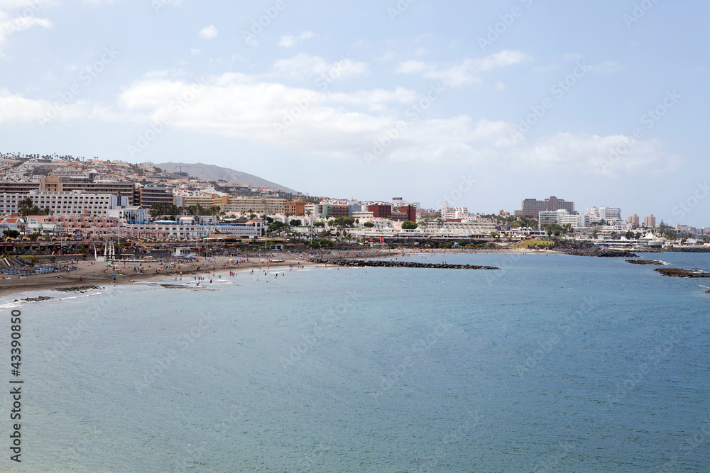 Beach of Tenerife one of the Canary Islands Adeje