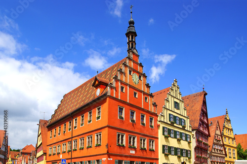 Old houses in Dinkelsbuhl.