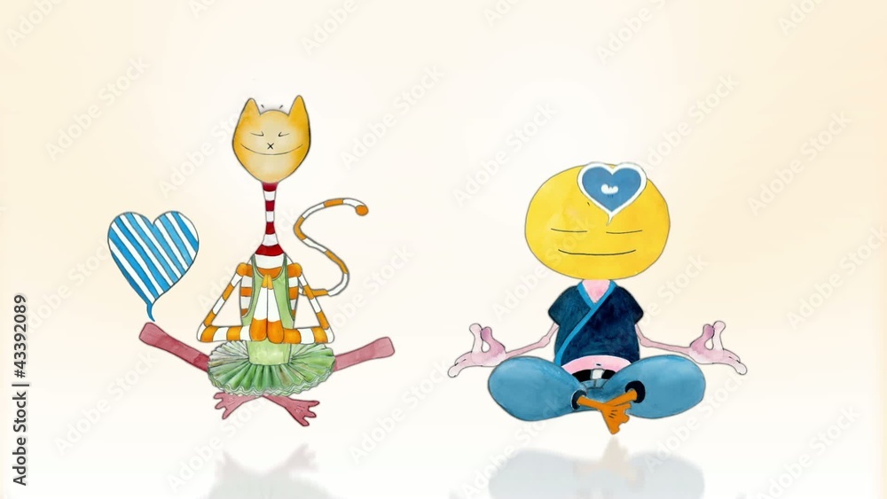 Happy Meditatingin Lotus Position. Seamlessly loop-able. Happy Meditatingin Lotus Position. Seamlessly loop-able.