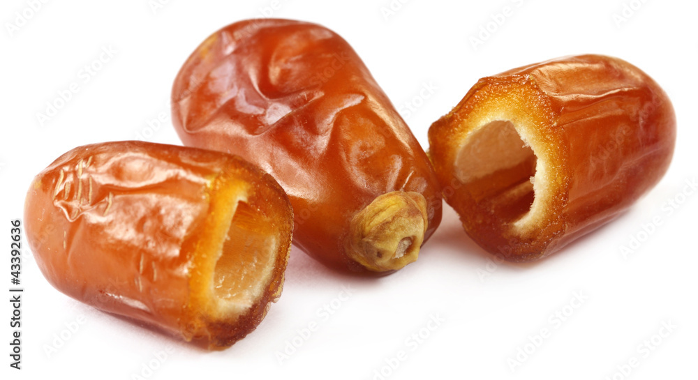 Fresh Dates over white background Fresh Dates over white background
