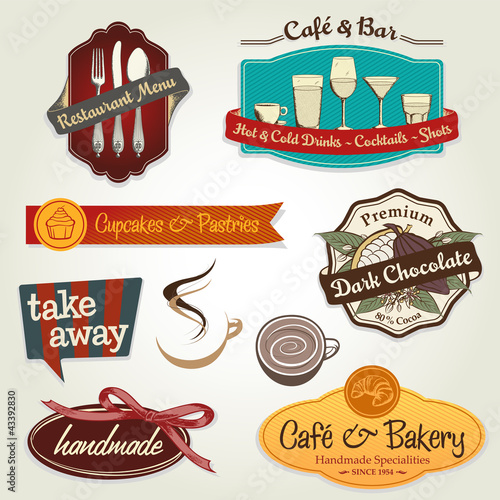 Retro Label Set