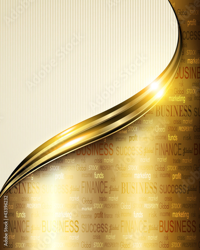 Business background gold.