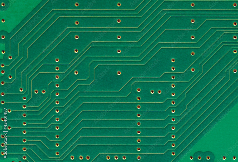 Printed circuit board, electronic components plate macro closeup Printed circuit board, electronic components plate macro closeup
