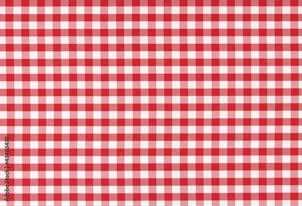 Classic linen red and white checked tablecloth texture Classic linen red and white checked tablecloth texture