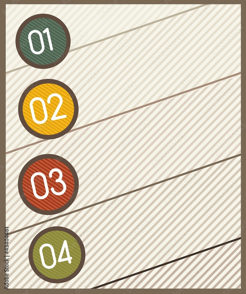 Obraz premium design template numbered