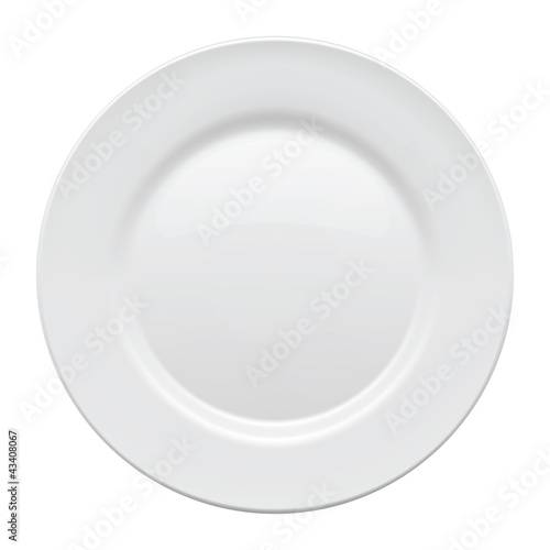 Plate. Vector illustration.