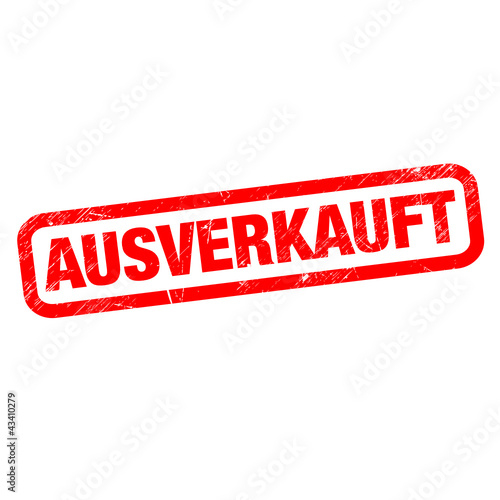 AUSVERKAUFT Stempel