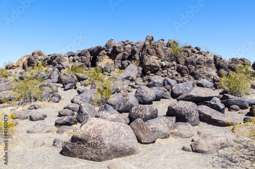 Petroglyph Site  Near Gila Bend  Arizona