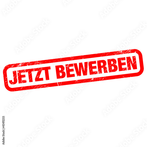 JETZT BEWERBEN Stempel