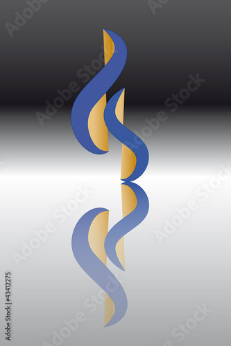 Logo Flamme blau
