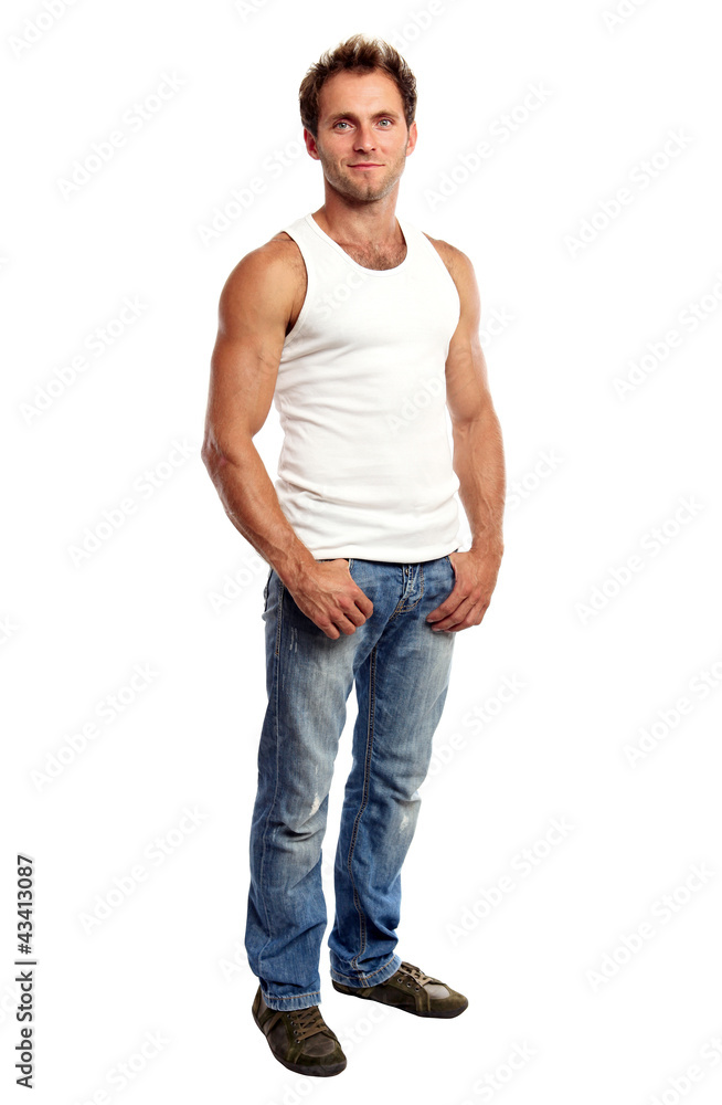 Full-length of handsome young man Full-length of handsome young man