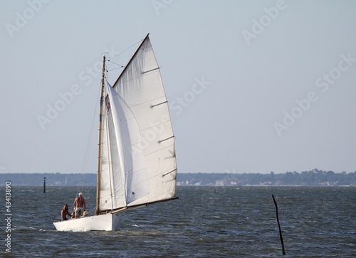 voilier ancien,vieux gréement,bassin d'arcachon photo