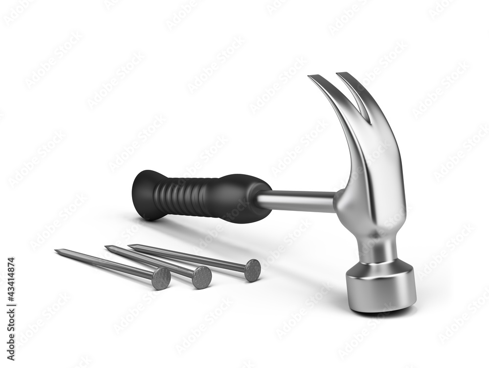 Hammer and nails Hammer and nails