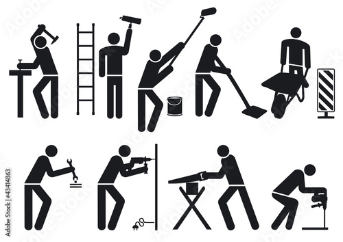 Handwerker Piktogramm