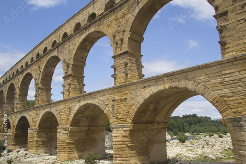 General view of the Pont du Gard  France 
