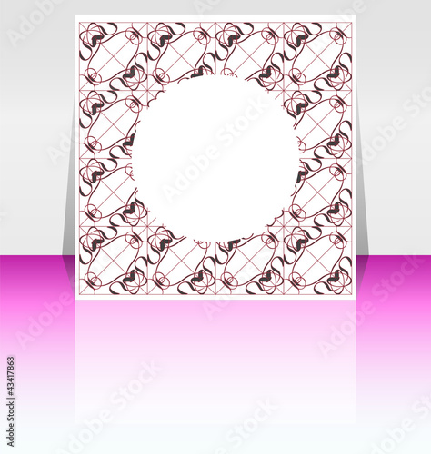 flyer or cover vintage design