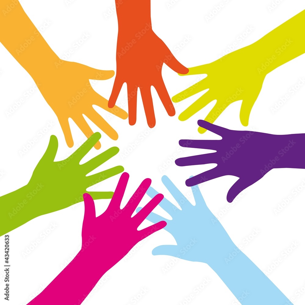 colorful hands colorful hands