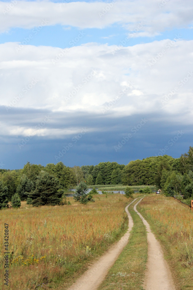 Naklejka premium curve pathway