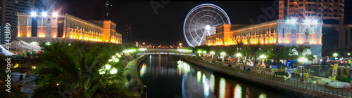 Obraz na płótnie Arabic city by night w salonie
