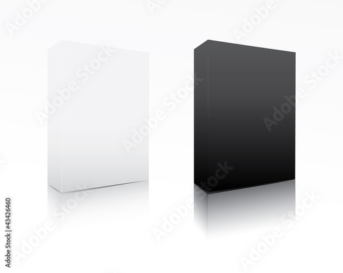 Black and white software box