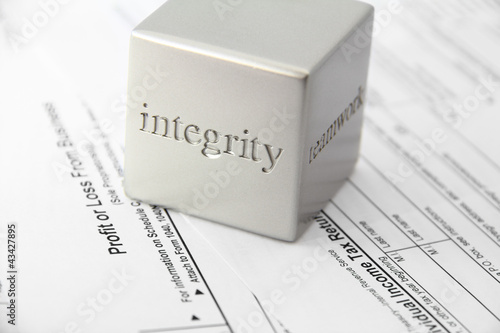 Integrity with tax preparation photo