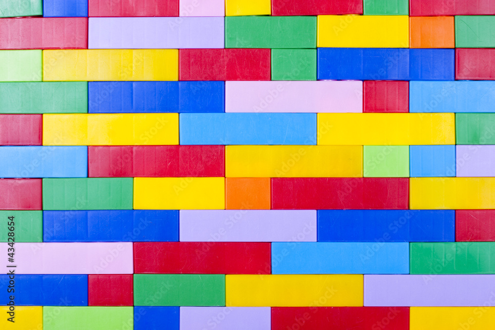 Plastic blocks background Plastic blocks background