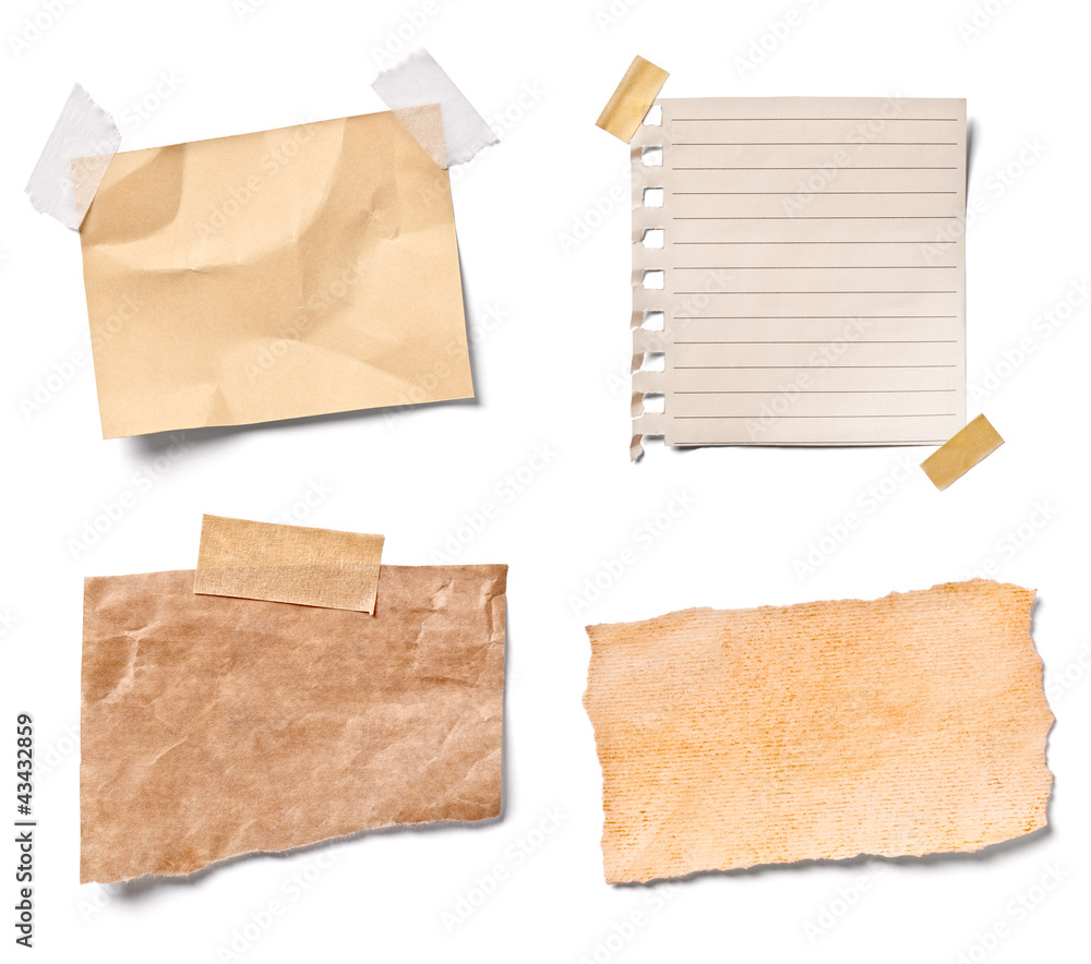 vintage note paper office business